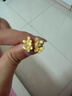 六福珠寶 黃金耳釘實(shí)心蝴蝶足金耳飾 計價(jià)L07TBGE0015 約2.20克 曬單實(shí)拍圖