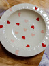 食品級草莓陶瓷餐盤(pán)可愛(ài)家用宿舍草帽盤(pán)蛋糕盤(pán)高顏值精致餐具碗盤(pán) 8.5英寸愛(ài)心草帽盤(pán)【一個(gè)裝】 曬單實(shí)拍圖