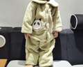 歐孕（OUYUN）兒童睡衣秋冬新款珊瑚絨男女童加厚家居服寶寶保暖套裝可外穿 熊貓綠【不易掉毛 經(jīng)久耐穿】 100cm 曬單實(shí)拍圖