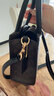 蔻馳女包包奢侈品大牌托特斜挎包手提琴譜包 胡桃木色配黑色CBQ34IMXAQ 曬單實(shí)拍圖