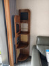 林氏家居復古實(shí)木轉角置物架洞洞板收納書(shū)架橡木林氏木業(yè)可可系列LH586P1 曬單實(shí)拍圖