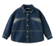 戴維貝拉（DAVE＆BELLA）春裝新款男童牛仔襯衫純棉中大童外套兒童開(kāi)衫小男孩長(cháng)袖上衣 牛仔藍【現貨】 140 cm（建議身高130-140cm） 曬單實(shí)拍圖