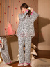 宮蝶【蓄熱型】迪士尼瑪麗貓秋冬季德絨睡衣女保暖卡通豹紋家居服 曬單實(shí)拍圖