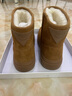 百麗（Belle）周雨彤同款暖墩墩雪地靴女25冬新商場(chǎng)款厚底增高短靴E6C1DDD5預售 棕色-中筒 37 曬單實(shí)拍圖