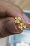 周六福幸運四葉草足金999黃金耳釘女生日禮物計價(jià)A0912975 一對 約0.85g 曬單實(shí)拍圖