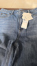 熱風(fēng)(Hotwind)牛仔褲女新款女士寬腿直筒休閑顯瘦遮肉長(cháng)褲子 曬單實(shí)拍圖