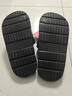 潔麗雅（Grace）厚底防滑拖鞋夏休閑情侶卡通居家靜音踩屎感一字涼拖 黑色  42-43 曬單實(shí)拍圖