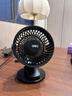 得力（deli）USB桌面風(fēng)扇迷你輕音小電扇家用臥室學(xué)生宿舍辦公室臺式桌面扇臺夾扇 黑 曬單實(shí)拍圖