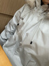 F426【趙露思許妍同款】90絨加厚大毛領(lǐng)工裝派克連帽羽絨服 白灰色 M 曬單實(shí)拍圖