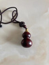 初享（CHUXIANG）復古綠檀木香囊吊墜項鏈可打開(kāi)香丸盒子毛衣鏈車(chē)掛件飾品配飾男女 紫檀葫蘆內徑5毫米  B06-101 曬單實(shí)拍圖