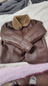 皮爾卡丹輕奢款純羊毛皮毛一體外套女夾克羊羔毛皮草新款大碼顆粒絨羊剪絨 咖色 L 130-150斤左右 曬單實(shí)拍圖