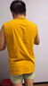 【純棉背心】四季男士無(wú)袖純色背心T恤運動(dòng)透氣坎肩汗衫純棉無(wú)袖 V領(lǐng)姜黃 3XL 【推薦140-160斤】 曬單實(shí)拍圖
