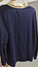 馬登工裝 美式復古撞色polo衛衣學(xué)院風(fēng)翻領(lǐng)長(cháng)袖T恤男士秋季針織打底衫 海軍藍 M 曬單實(shí)拍圖