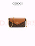 COOGI包包女款輕奢品牌女包信封包2026年春節情人節生日禮物送女友老婆 咖啡色 COFFEE (精美禮袋禮盒) 曬單實(shí)拍圖