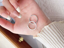 唯一（Winy）法式風(fēng)情耳圈耳飾925銀生日禮物送老婆女朋友高級感輕奢 曬單實(shí)拍圖