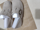 達芙妮平底勃肯鞋女復古軟底百搭兩穿懶人鞋休閑舒適單鞋 米色 37  曬單實(shí)拍圖