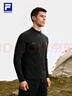 FILA 斐樂(lè )官方男子針織長(cháng)袖上衣2025秋健身運動(dòng)基礎半拉鏈長(cháng)T 曬單實(shí)拍圖