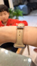 碼仕適用蘋(píng)果手表表帶女款秋冬apple watch小蠻腰牛皮ultra3/iwatch s11/10/9/8/7/SE真皮杏色38/40/41 曬單實(shí)拍圖