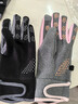 目丸手套冬天女騎行電動(dòng)車(chē)防寒風(fēng)秋冬季保暖防凍觸屏防水加厚滑雪手套 灰粉 （主圖款） 曬單實(shí)拍圖