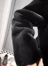 恒源祥仿貂皮外套男整貂皮草一體皮夾克潮流皮衣雕仿水貂毛貂絨皮草大衣 黑色連帽加厚款 L 100-110斤 曬單實(shí)拍圖