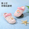 泰蘭尼斯夏季新款兒童洞洞鞋男童包頭防踢寶寶拖鞋女童防滑軟底沙灘鞋 粉色 29 -30鞋內長(cháng)19.0適合腳長(cháng)18.5 曬單實(shí)拍圖