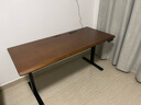 木藝生3cm高端實(shí)木電動(dòng)升降桌電腦桌臺式電競桌子辦公書(shū)桌可升降工作臺 隱藏插排-雙電機3cm實(shí)木胡桃色 160*70【免費送裝】 曬單實(shí)拍圖