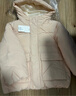 優(yōu)衣庫童裝男童女童高性能復合連帽外套/保暖厚衣服473309 01 乳白色 120 曬單實(shí)拍圖