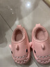 LATE TIME兒童棉拖鞋秋冬女童室內靜音防水防滑棉拖鞋家居親子寶寶鯊魚(yú)棉鞋 粉色 內長(cháng)15cm 【150】適合腳長(cháng)約14cm 曬單實(shí)拍圖