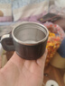 慕馨（moosen）保溫杯男大容量水杯316不銹鋼茶水分離泡茶杯子帶濾網(wǎng)壺定制刻字 黑800ML杯套杯刷+茶水分離 曬單實(shí)拍圖