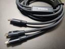 倍思數據線(xiàn)三合一蘋(píng)果Type-c安卓手機充電線(xiàn)一拖三適用iPhone17/16/14小米華為車(chē)載數據線(xiàn) 一拖三編織線(xiàn)【3.5A三口快充】星際黑1.2米 曬單實(shí)拍圖