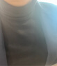 無(wú)印良品（MUJI）女式起毛羅紋編織高領(lǐng)長(cháng)袖T恤打底衫女款內搭春季上衣 黑色 M (160/84A) 曬單實(shí)拍圖