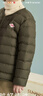 嘿小鵝三防秋冬季鵝絨服兒童輕薄羽絨服男童女童中大童校服內膽羽絨內搭 深綠 三防輕暖90白鵝絨 160 親子成人可穿 曬單實(shí)拍圖