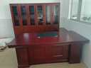 雨松（YUSONG）北京辦公家具油漆大班臺老板桌大班臺主管桌經(jīng)理桌總裁桌 2.0米貼木皮，主桌+副桌+小柜） 曬單實(shí)拍圖