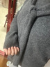 UR2025冬季新款女裝氣質(zhì)系帶披肩假兩件圓領(lǐng)針織衫UWM950122 冷灰 L 曬單實(shí)拍圖