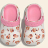 babycrayon新款印花小豌豆兒童包頭拖鞋男女童夏季防滑彩虹豆洞洞鞋涼拖 粉色木瓜 15 cm內長(cháng)【150】腳長(cháng)約14-14.5穿 曬單實(shí)拍圖