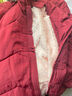貴媽靚婆胖媽媽冬裝加絨加厚棉襖奶奶加肥加大碼羽絨棉服中老年女老人棉衣 紅色（加絨） 8XL 【建議220-240斤】 曬單實(shí)拍圖