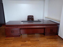 統塔（TONGTA）實(shí)木辦公桌老板桌新中式胡桃木高檔辦公室總裁桌董事長(cháng)大班臺 2.8米老板桌（含側柜+小柜） 曬單實(shí)拍圖