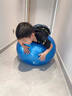 REXL兒童感統訓練大龍球瑜伽球嬰兒早教顆粒加厚防爆平衡球大氣球 【環(huán)保無(wú)味】藍色（加厚防爆） 55cm (身高75cm以下) 曬單實(shí)拍圖