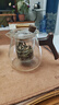 憶壺茶（YIHUTEA）玻璃茶壺耐高溫家用茶壺茶具辦公室加厚茶水分離過(guò)濾花茶壺泡茶器 【透明平底】木把泡茶壺 600ml 曬單實(shí)拍圖
