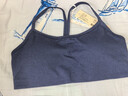 ubras城市輕戶(hù)外小慕斯細肩帶工字美背運動(dòng)背心文胸女內衣瑜伽褲 文胸-午夜藍色 M 文胸適合75A-75C 曬單實(shí)拍圖
