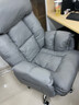 宜尚靚家電腦椅子家用辦公靠背懶人沙發(fā)椅臥室可躺人體工學(xué)座椅舒適電競椅 【灰色-靠背多檔調節】貓爪皮+腳踏+乳膠款 曬單實(shí)拍圖