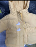 嘟嘟家女童棉襖冬裝加厚兒童棉服冬季潮寶寶外套深冬洋氣童裝 黃色 90 曬單實(shí)拍圖
