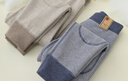 candynut兒童保暖褲秋冬加絨加厚男女童暖絨雙層護膝蠶絲校服神器打底秋褲 雙層暖絨-牛仔藍 130 （建議身高120-130cm） 曬單實(shí)拍圖