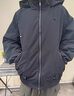 海行黑色戶(hù)外防風(fēng)雙面穿休閑男士秋季防風(fēng)隱藏式連帽工裝夾克 黑色 L 曬單實(shí)拍圖