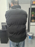 斷碼新款羽絨服馬甲男女同款潮牌大碼保暖情侶棉馬夾坎肩百搭外套 黑色白鴨絨 3XL 適合140到160斤穿男女同款 曬單實(shí)拍圖