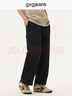 gxgjeans男裝休閑長(cháng)褲 黑色時(shí)尚寬松工裝彎刀褲男生 25年春新品 黑色 XL (180) -32碼 曬單實(shí)拍圖