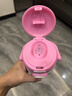 304不銹鋼保溫杯雙飲彈跳學(xué)生卡通可愛(ài)水杯子時(shí)尚拎拎水壺 粉色布啦啦-500ml 曬單實(shí)拍圖