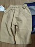 嘟嘟家兒童純棉褲子春裝寶寶工裝褲男童長(cháng)褲女童寬松休閑褲童裝 卡其 80 曬單實(shí)拍圖