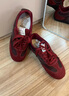 Cmxvz Kabot板鞋女2025新款秋冬復古經(jīng)典超火運動(dòng)鞋軟底內增高休閑鞋德訓鞋 紅色 35 曬單實(shí)拍圖