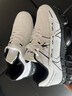 里奇.喬丹   RICKY JORDAN斷碼清倉秋冬新款男鞋皮面防水大碼防臭運動(dòng)鞋全掌氣墊減震跑步鞋 QD9033白色【皮面款】 43 曬單實(shí)拍圖